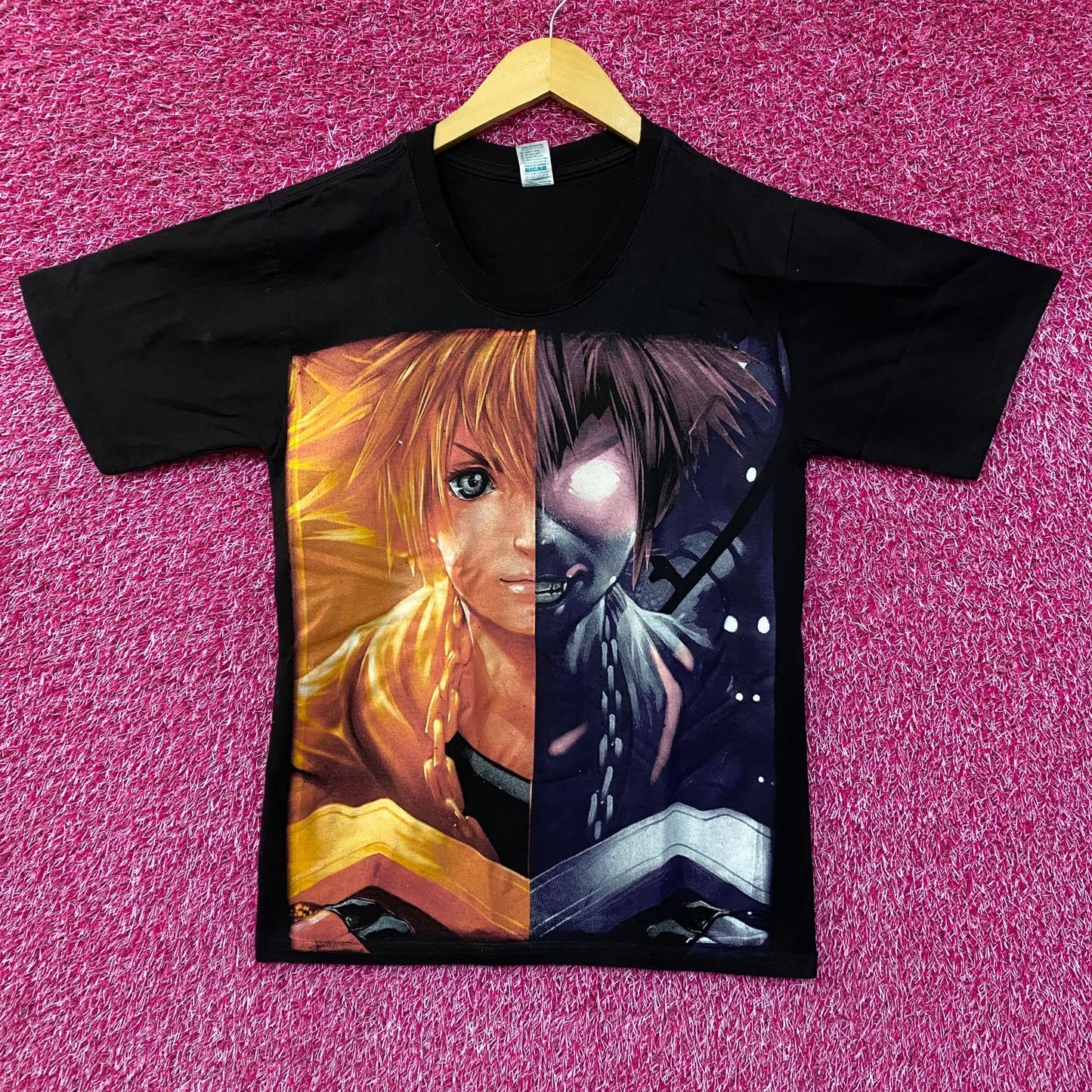 Good and Evil Double Sided Kingdom Hearts Sora Tshirt size small