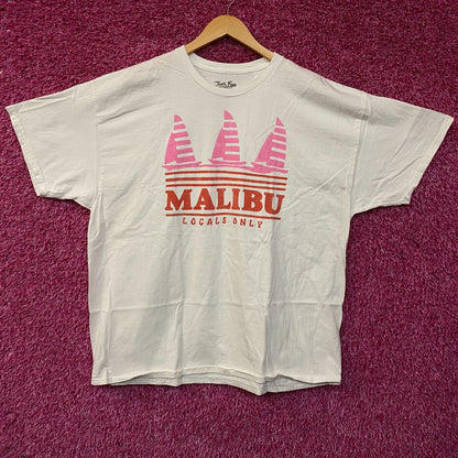 Junk Food Clothing Malibu "Locals Only" Graphic T-Shirt XL