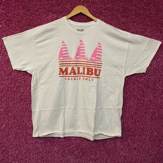 Junk Food Clothing Malibu "Locals Only" Graphic T-Shirt XL