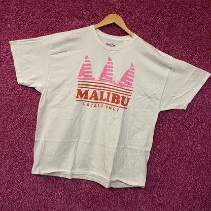 Junk Food Clothing Malibu "Locals Only" Graphic T-Shirt XL