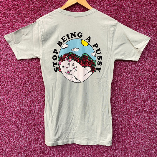 RIPNDIP Lord Nermal  Stop Being A Pussy T-Shirt Small