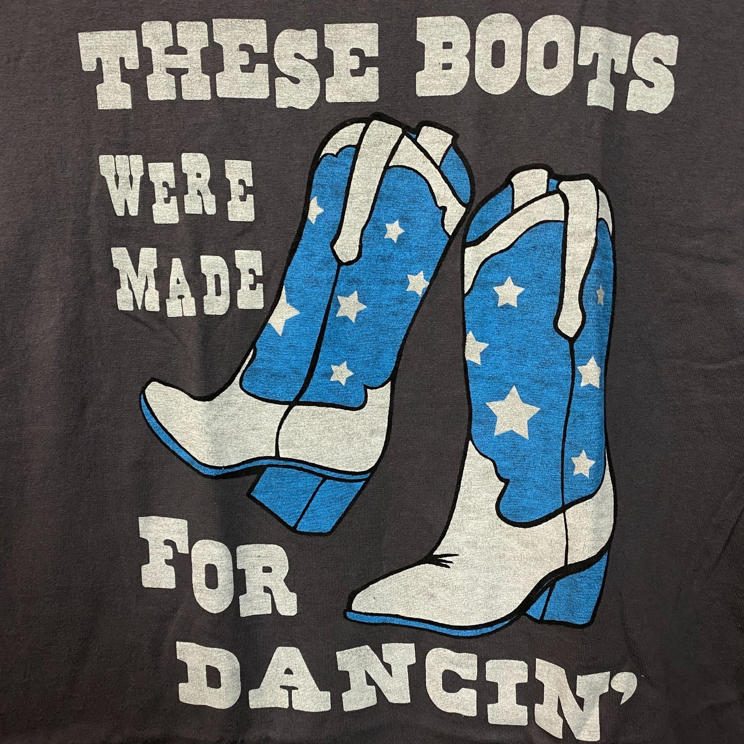 Junk Food These Boots Were Made For Dancin' Easy Graphic Women's Tee Large