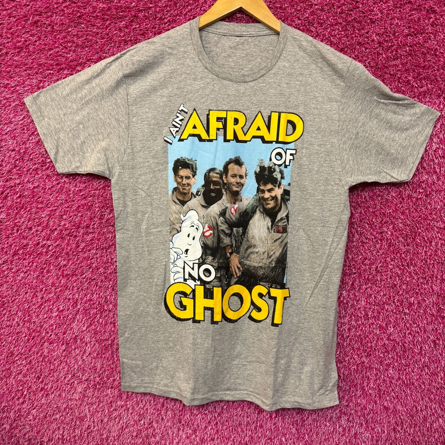 Ghostbusters I Aint Afraid of No Ghost Movie Promo Tee Medium