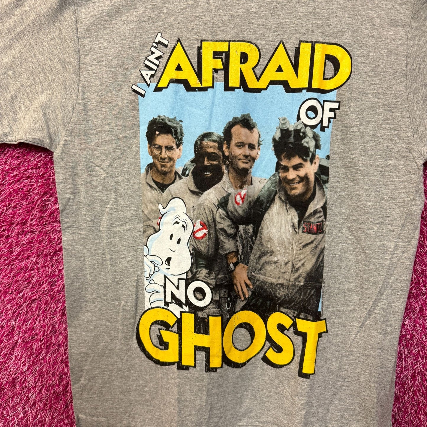 Ghostbusters I Aint Afraid of No Ghost Movie Promo Tee Medium