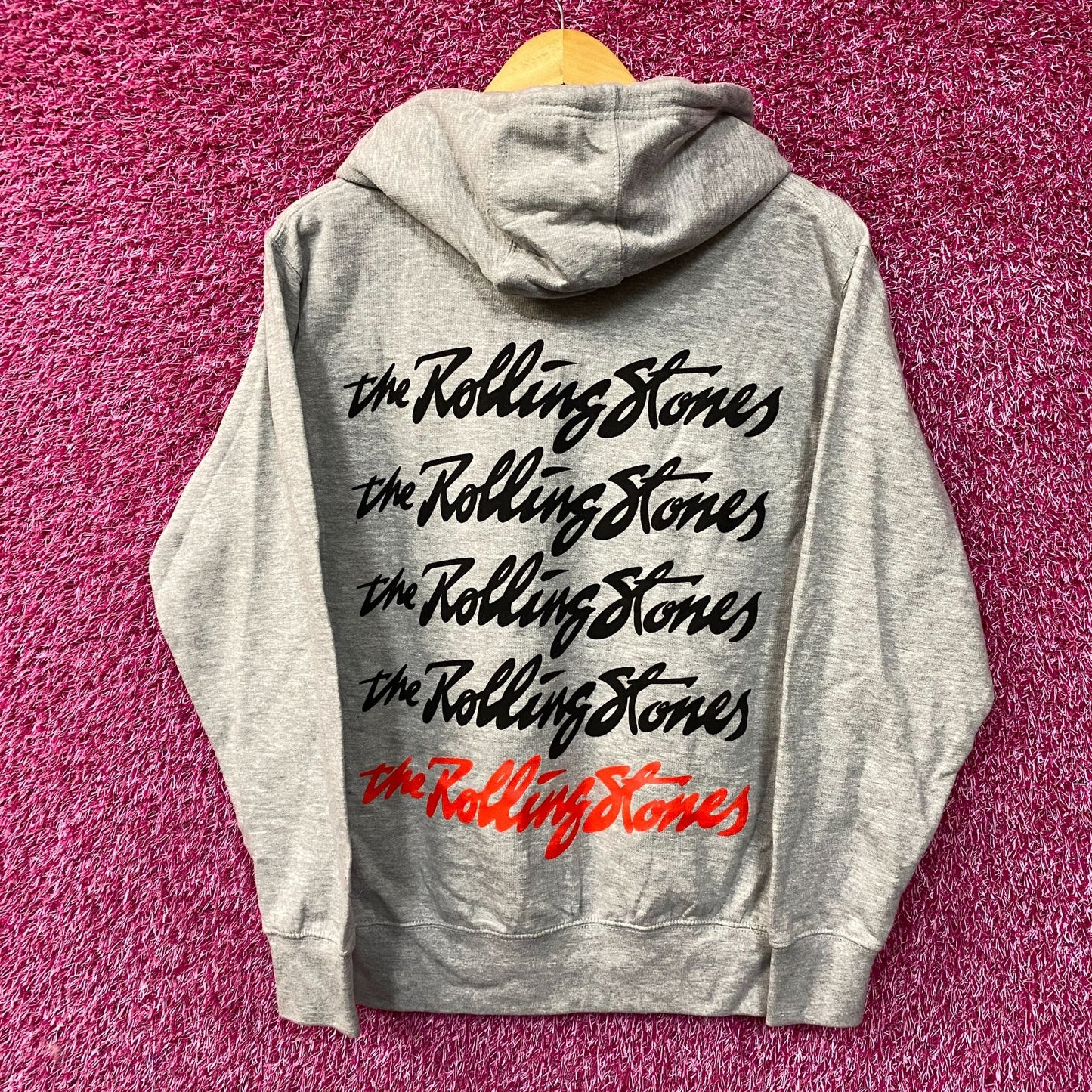 The Rolling Stones Hot Lip Rock Band Hoodie Smalls