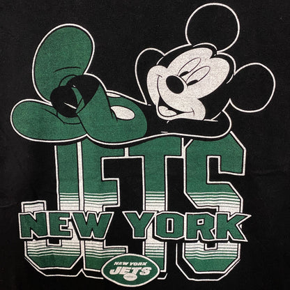 Junk Food x NFL Disney Mickey Mouse Kick Back New York Jets Shirt XS