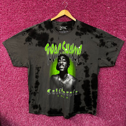 Tupac Shakur California Love Graphic Design Tie-Dye T-shirt  XXL