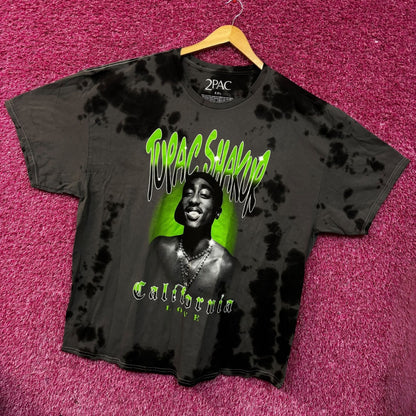 Tupac Shakur California Love Graphic Design Tie-Dye T-shirt  XXL