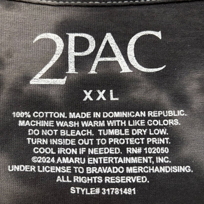 Tupac Shakur California Love Graphic Design Tie-Dye T-shirt  XXL