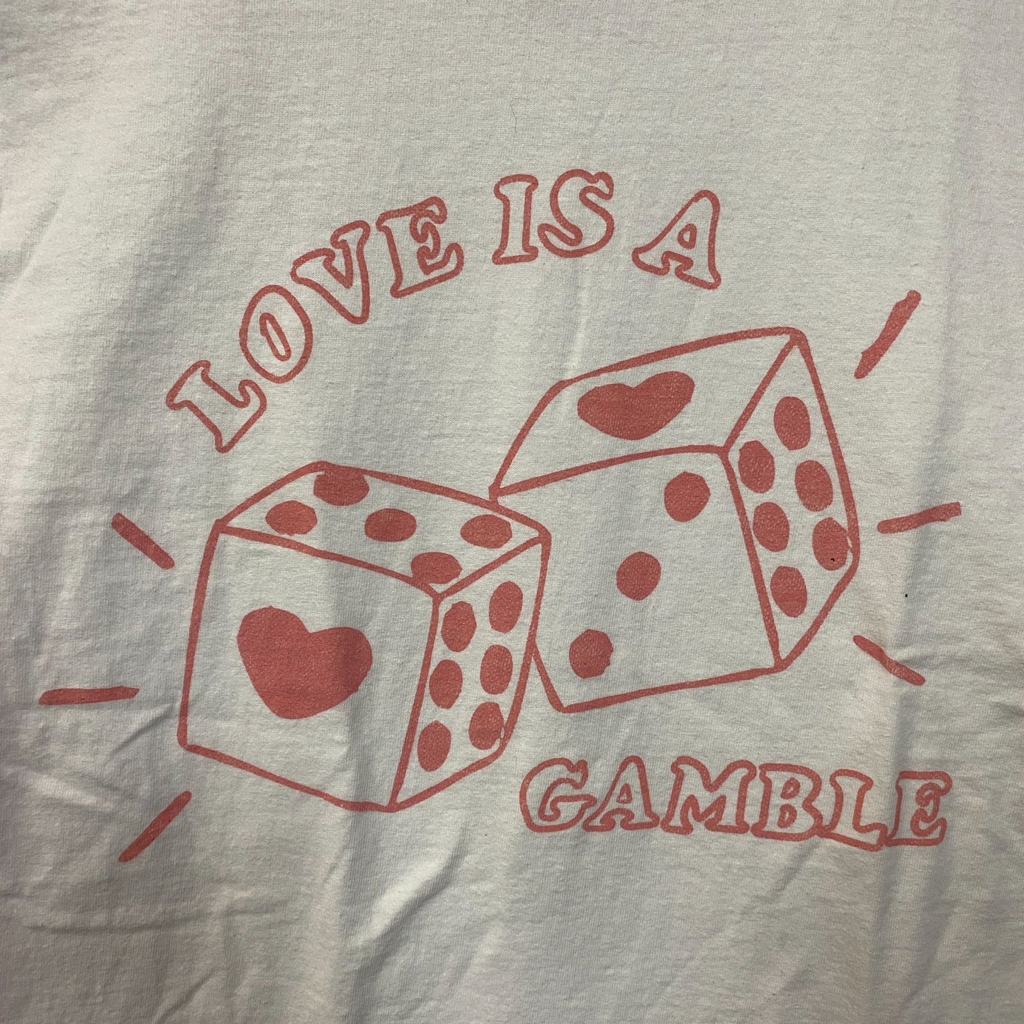 Junk Food Clothing "Love's a Gamble" Graphic T-Shirt Small