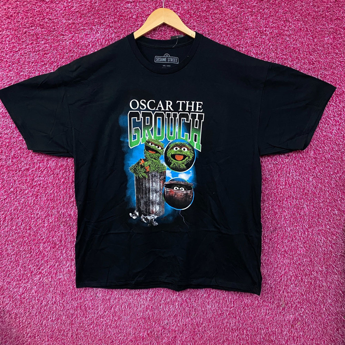 Sesame Street Oscar The Grouch Retro Graphic T-Shirt 2XL
