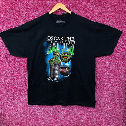 Sesame Street Oscar The Grouch Retro Graphic T-Shirt 2XL