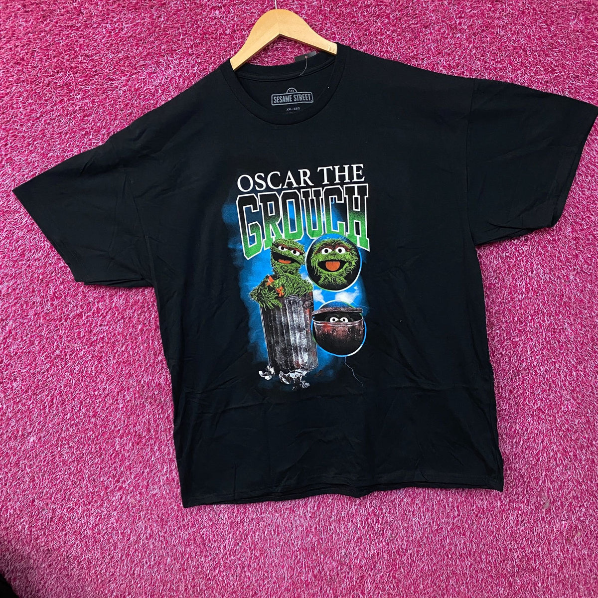Sesame Street Oscar The Grouch Retro Graphic T-Shirt 2XL
