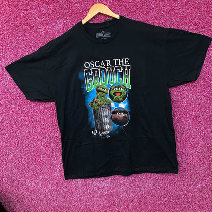 Sesame Street Oscar The Grouch Retro Graphic T-Shirt 2XL