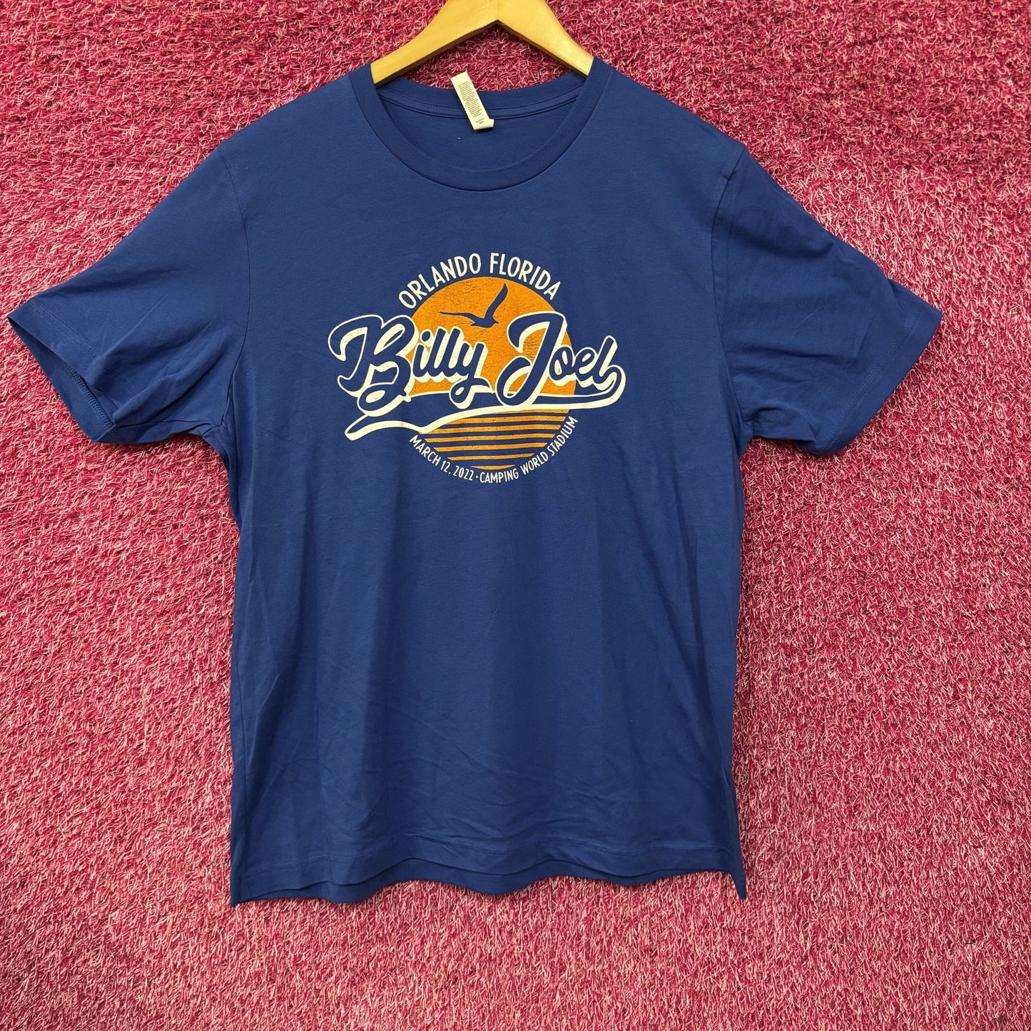 Orlando Florida Billy Joel Camping World Stadium Blue T-Shirt XL