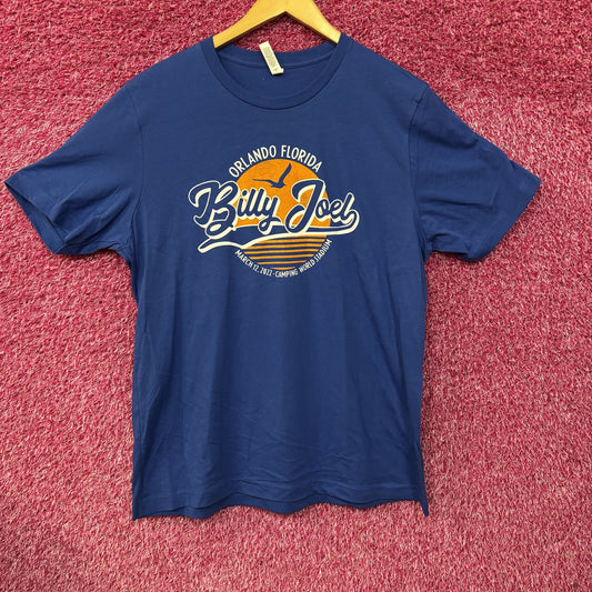 Orlando Florida Billy Joel Camping World Stadium Blue T-Shirt XL