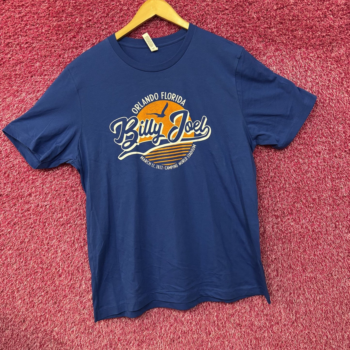 Orlando Florida Billy Joel Camping World Stadium Blue T-Shirt XL