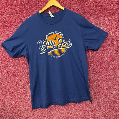 Orlando Florida Billy Joel Camping World Stadium Blue T-Shirt XL