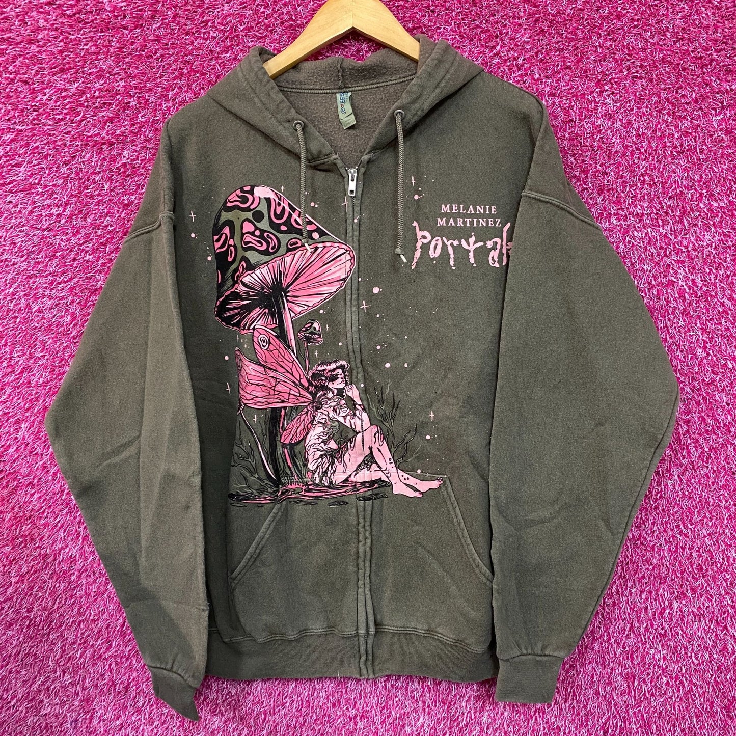 Melanie Martinez Portals Mushroom Fairy Hoodie Zip Up Size XL