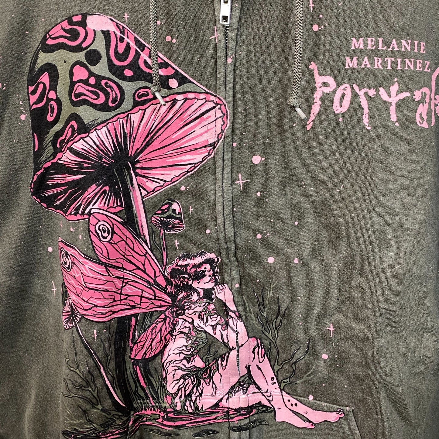 Melanie Martinez Portals Mushroom Fairy Hoodie Zip Up Size XL