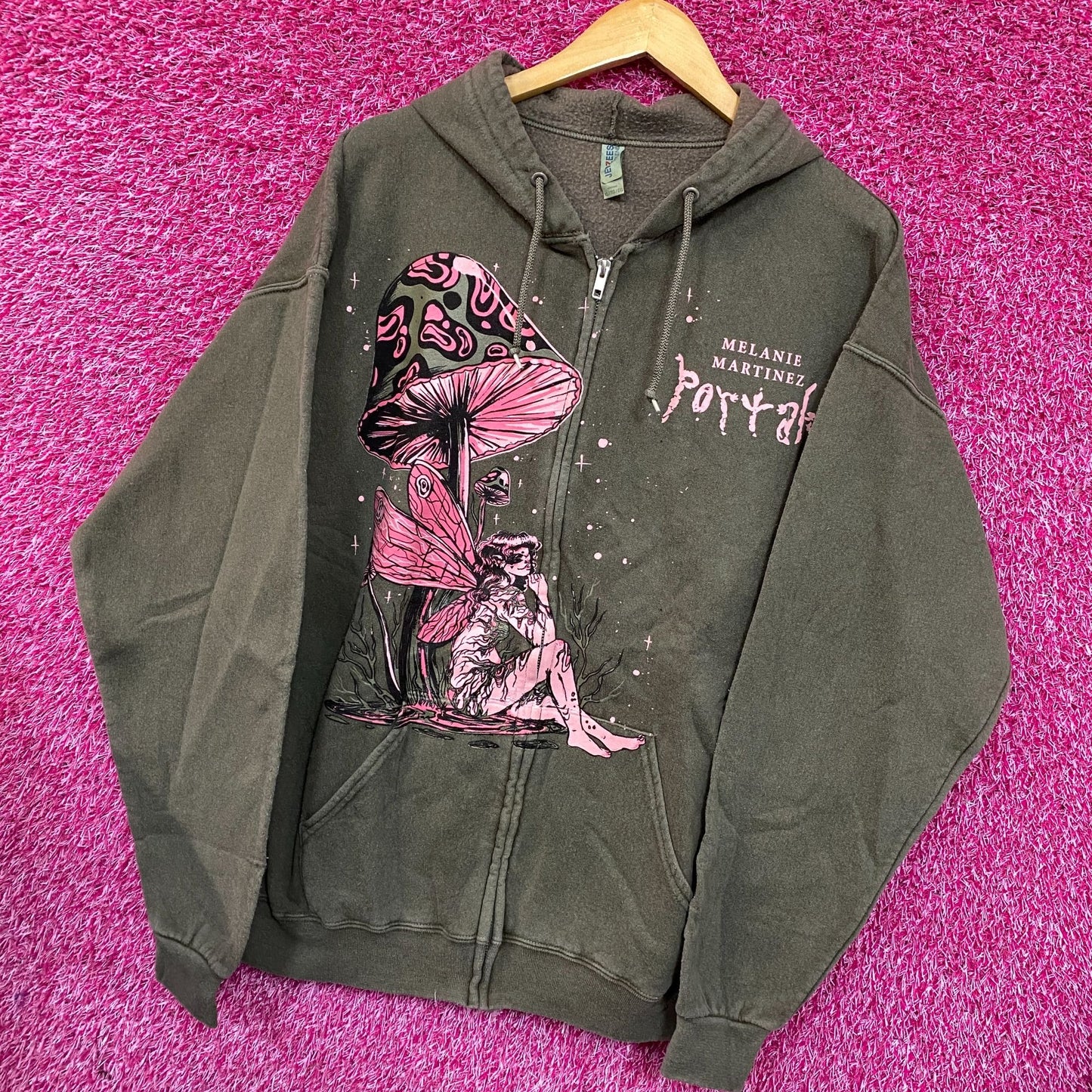 Melanie Martinez Portals Mushroom Fairy Hoodie Zip Up Size XL