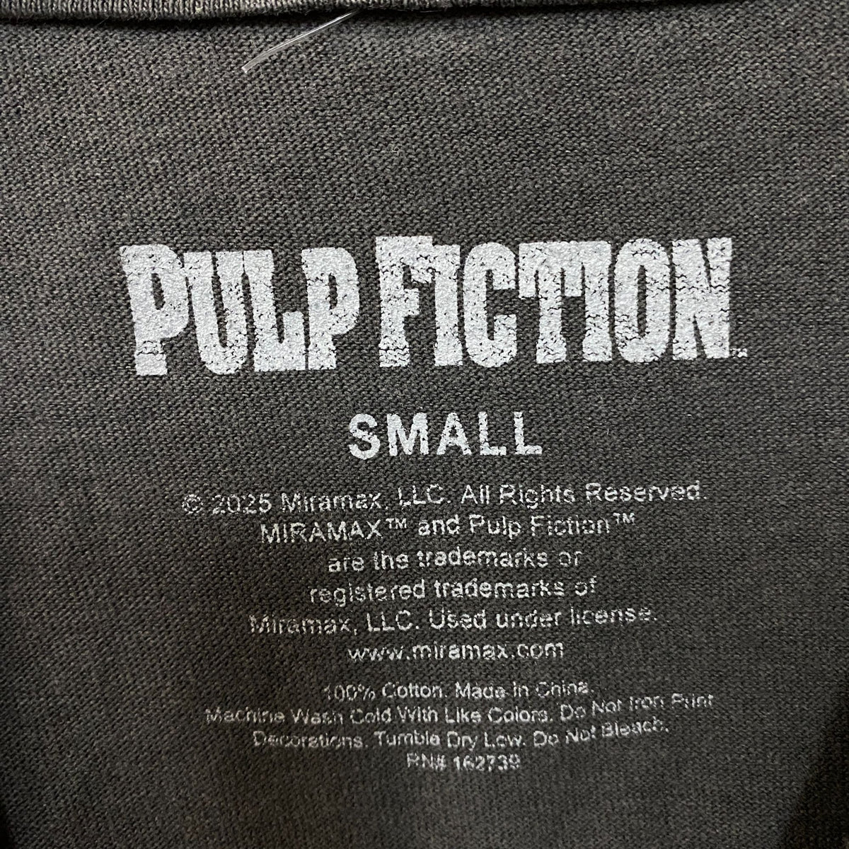 Pulp Fiction Mia Wallace T-shirt Size Small