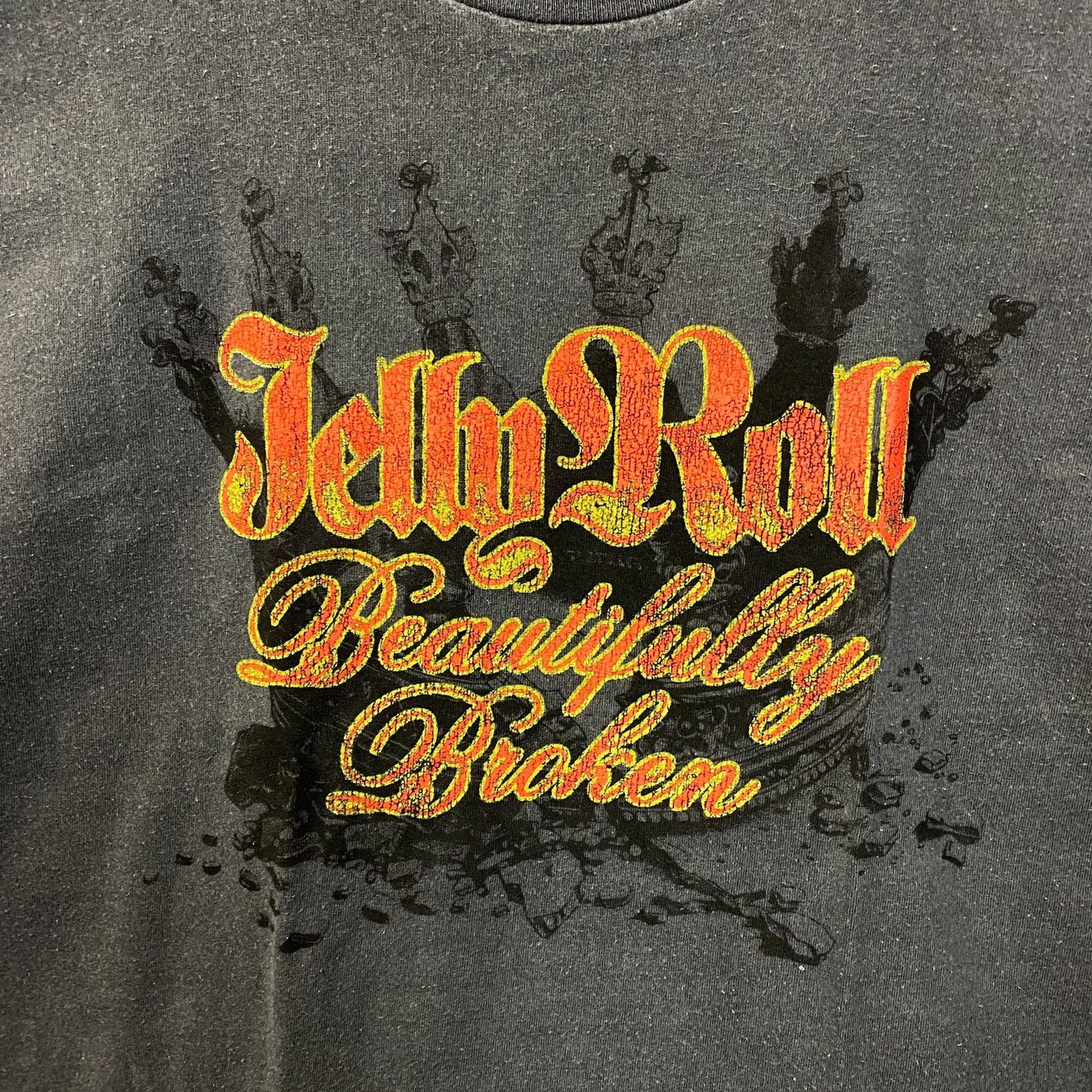 Jelly Roll Beautifully Broken Graphic Album T-shirt medium