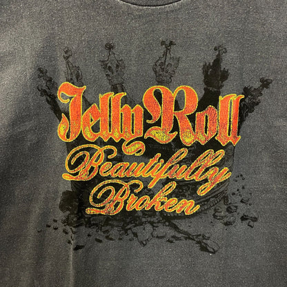 Jelly Roll Beautifully Broken Graphic Album T-shirt medium