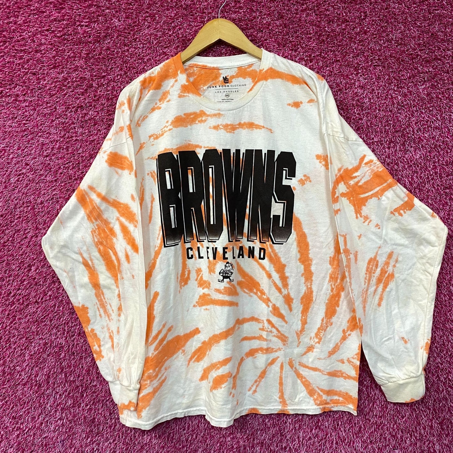 NFL Franchise AFC North Cleveland Browns Tie-Dye Long Sleeve XXL