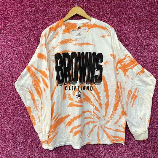 NFL Franchise AFC North Cleveland Browns Tie-Dye Long Sleeve XXL