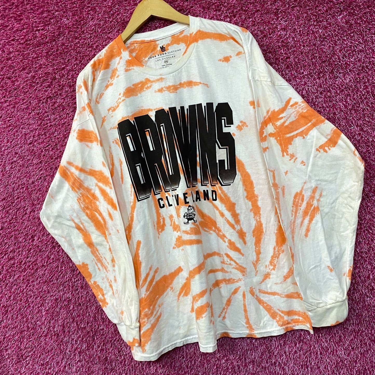 NFL Franchise AFC North Cleveland Browns Tie-Dye Long Sleeve XXL