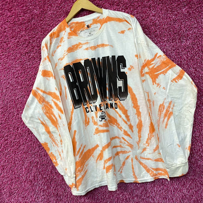 NFL Franchise AFC North Cleveland Browns Tie-Dye Long Sleeve XXL