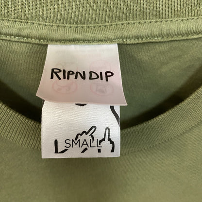 RIPNDIP Lord Nermal Pocket Green T-Shirt Small