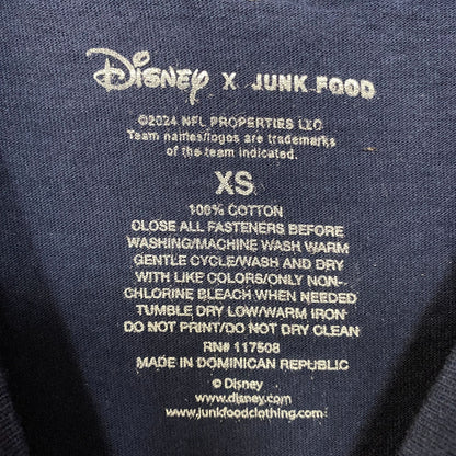 Disney x Junk Food NFL Chicago Bears Mickey Mouse Navy Blue Shirt XS