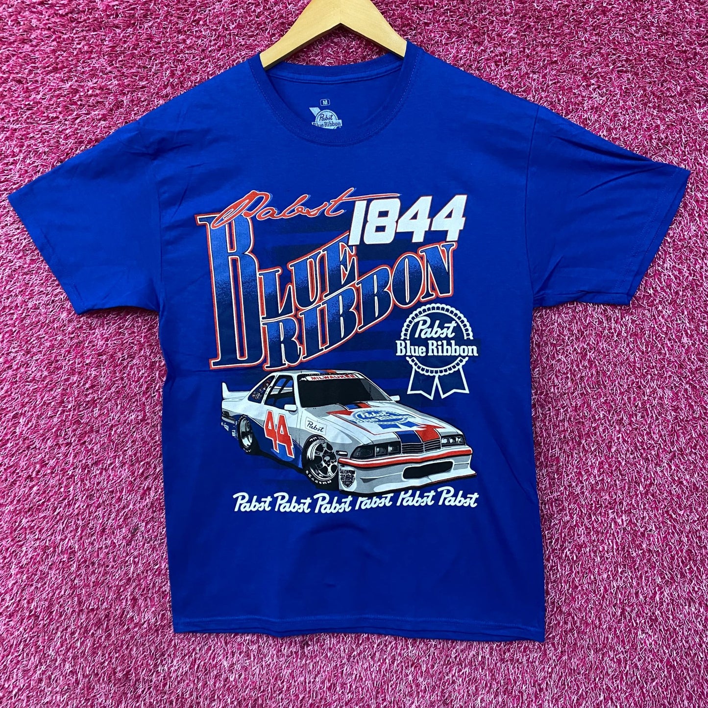 Pabst Blue Ribbon Racing 1844 Promo T-Shirt Medium