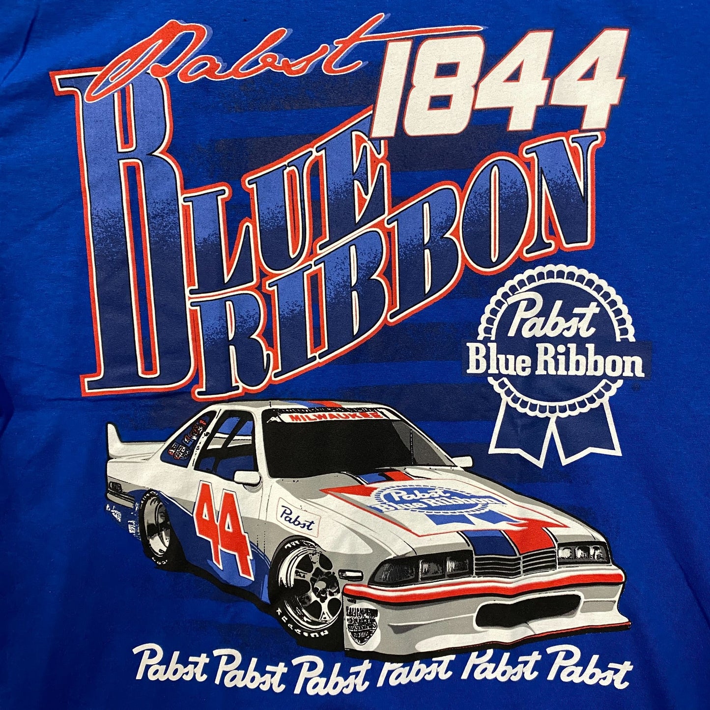 Pabst Blue Ribbon Racing 1844 Promo T-Shirt Medium