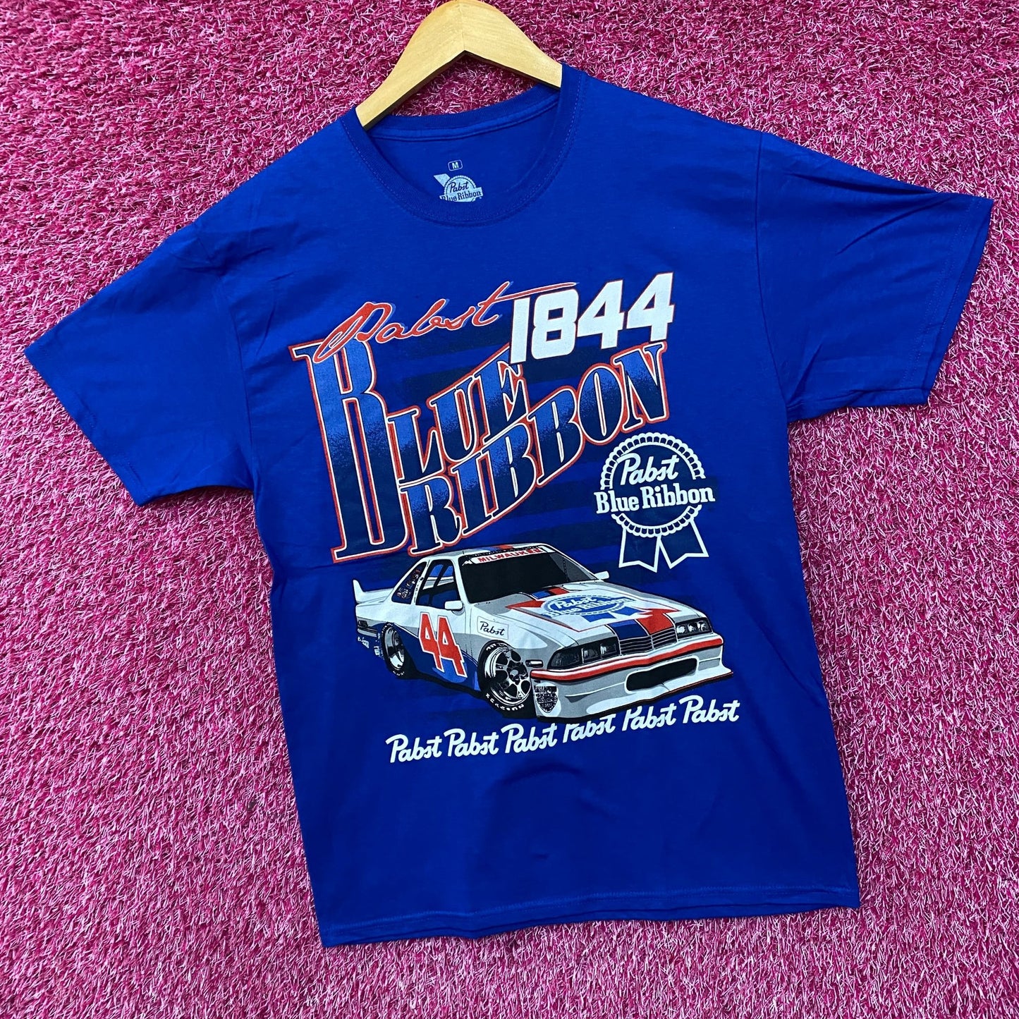 Pabst Blue Ribbon Racing 1844 Promo T-Shirt Medium
