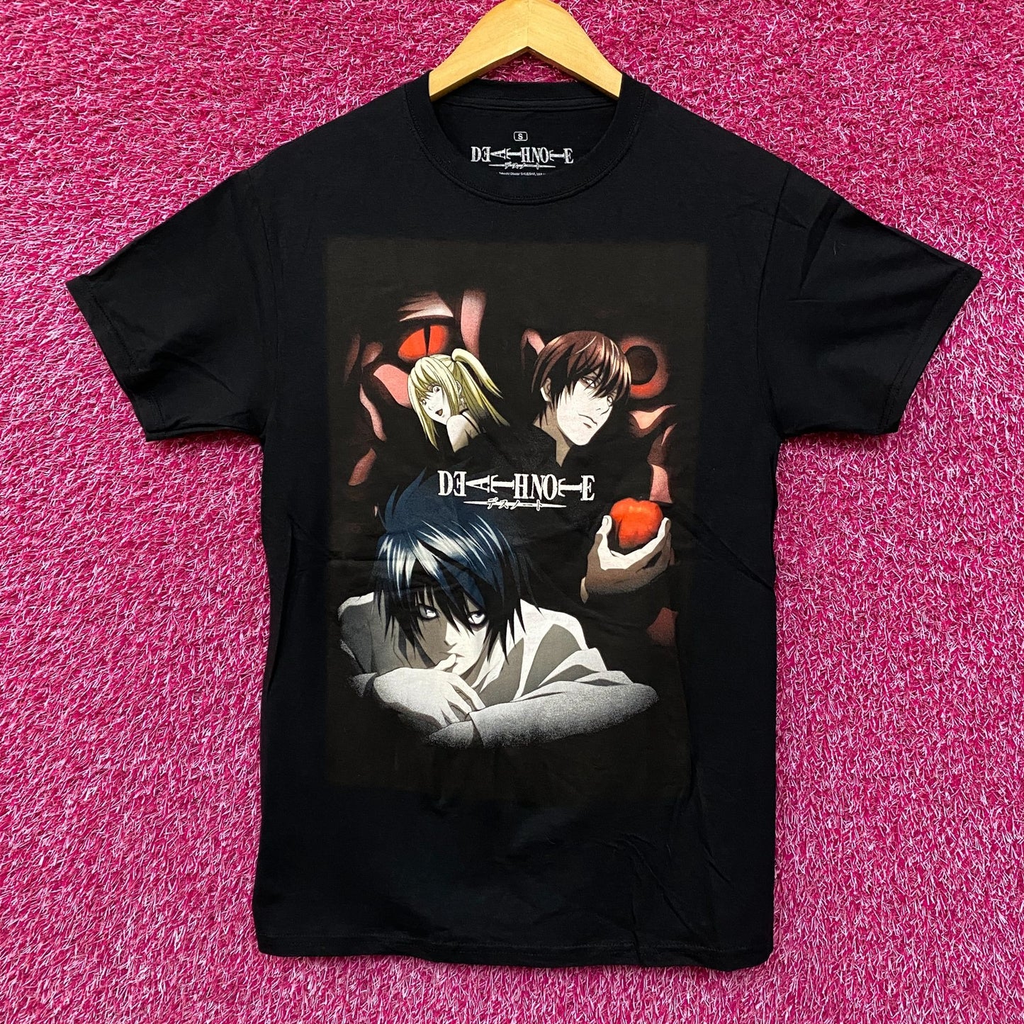 Death Note L, Light and Misa Anime T-Shirt Small