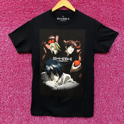 Death Note L, Light and Misa Anime T-Shirt Small