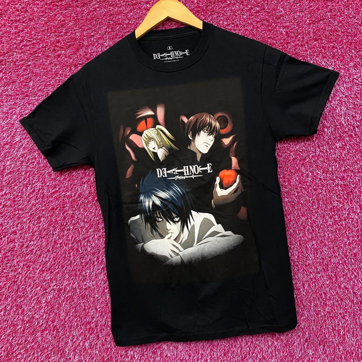 Death Note L, Light and Misa Anime T-Shirt Small