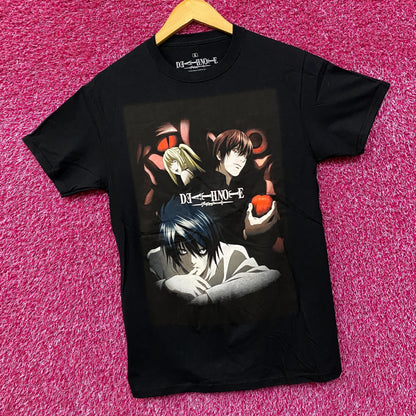 Death Note L, Light and Misa Anime T-Shirt Small