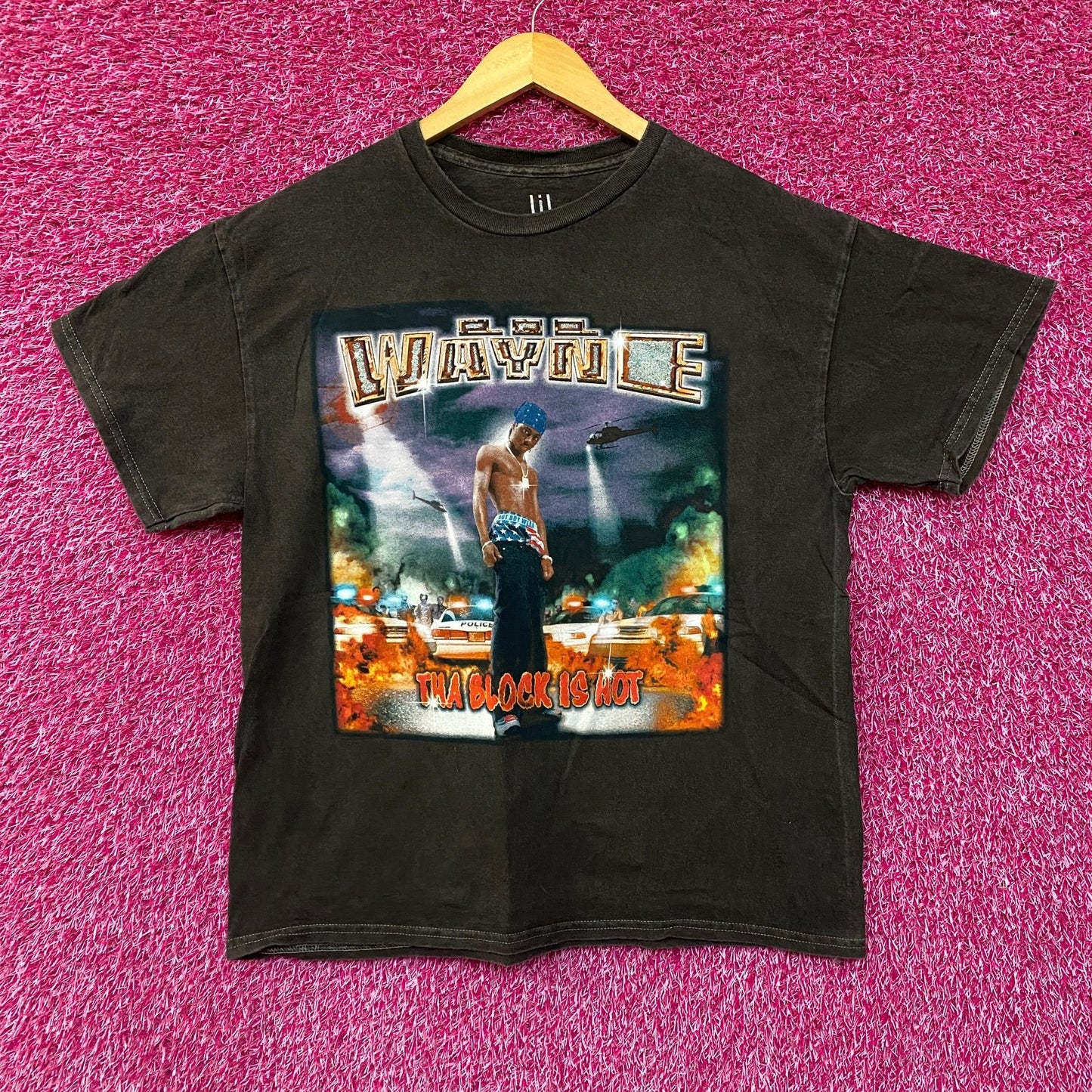 LiL Wayne The Block Is Hot Rap Tee size Large
