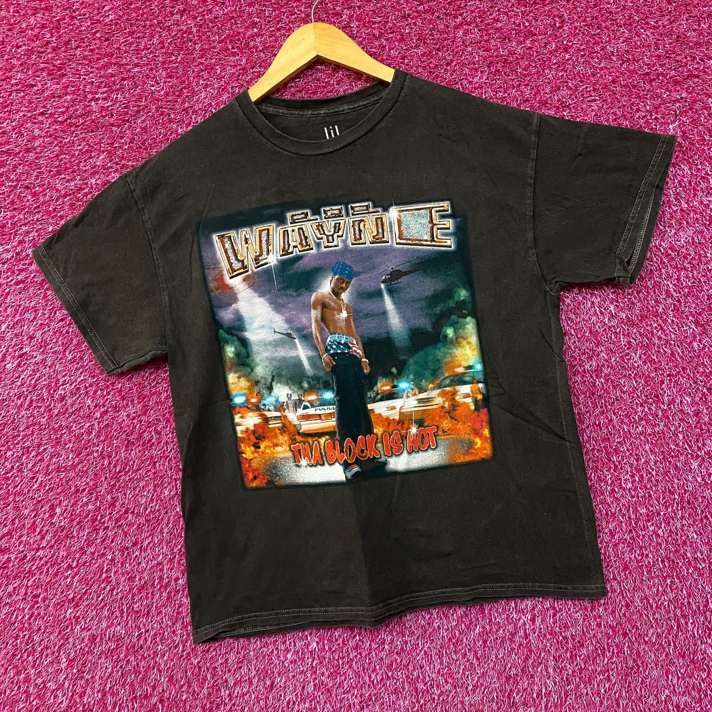 LiL Wayne The Block Is Hot Rap Tee size Large
