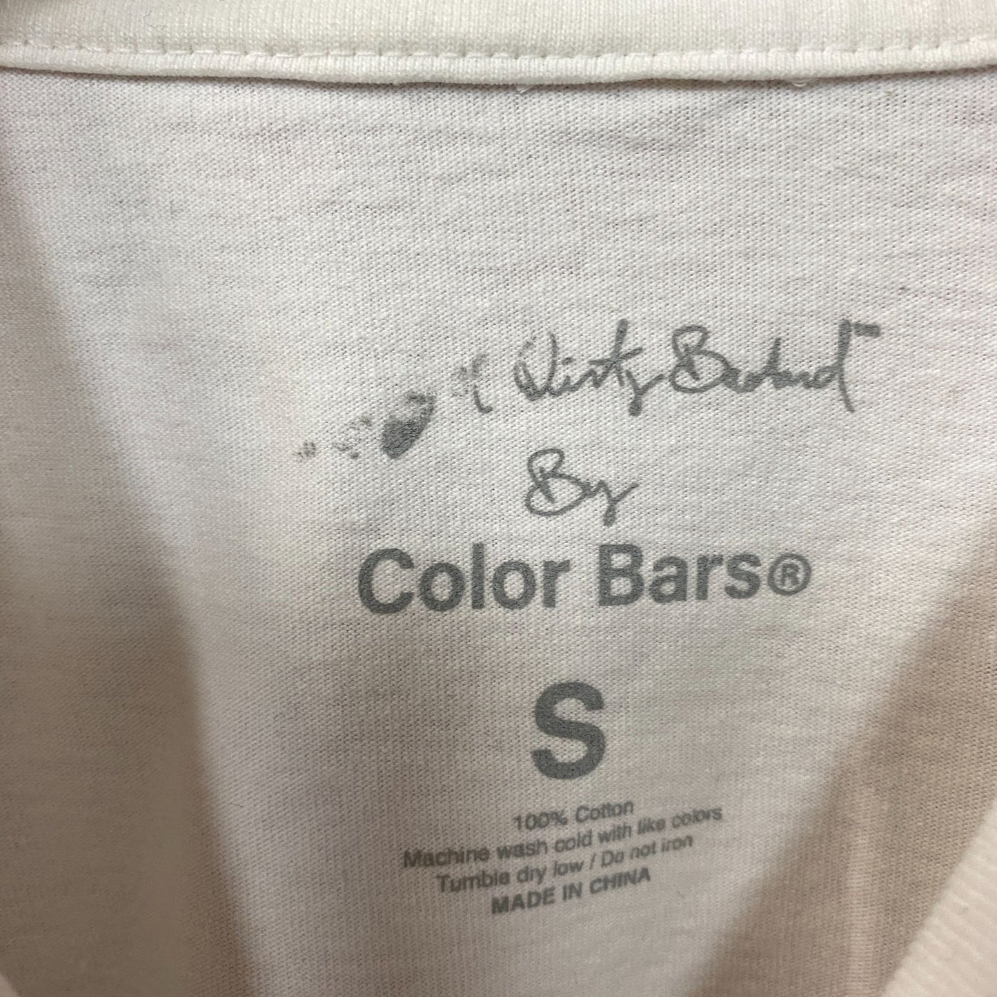 Color Bars x ODB Memorial White Graphic T-Shirt Small