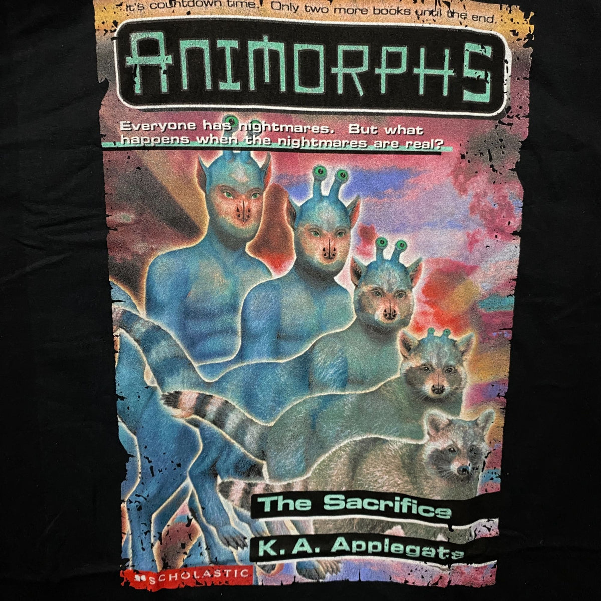 Animorphs The Sacrifice Book Cover Graphic T-Shirt 2XL