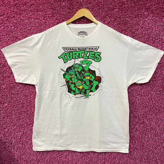 Nickelodeon Teenage Mutant Ninja Turtles Retro Graphic Print T-Shirt XL