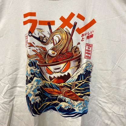The Great Ramen Kaiju Monster Beige Tshirt size Extra Large
