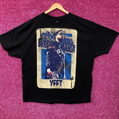 WWE Jey Uso WrestleMania Card Graphic T-Shirt 2XL