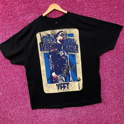 WWE Jey Uso WrestleMania Card Graphic T-Shirt 2XL