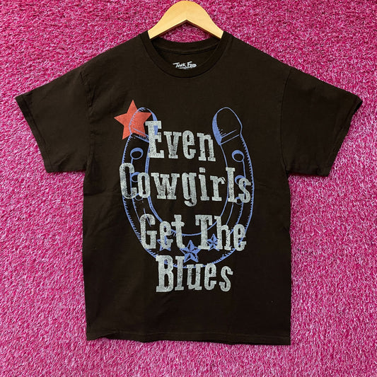 Junk Food "Even Cowgirls Get The Blues" Graphic T-Shirt Small